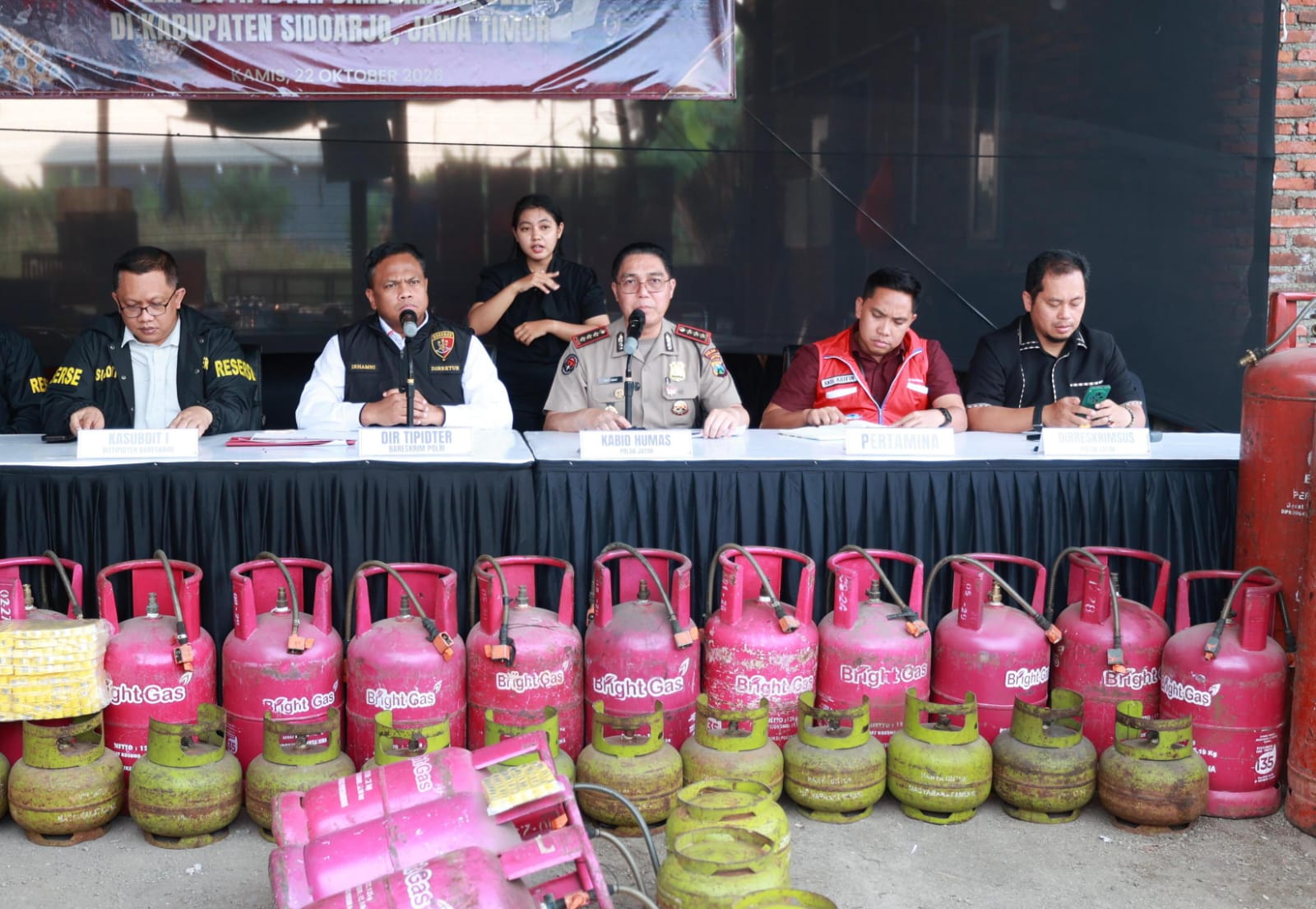 Bareskrim Polri Ungkap Penyalahgunaan LPG Bersubsidi di Sidoarjo, Sita 1.820 Tabung dan Tetapkan Dua