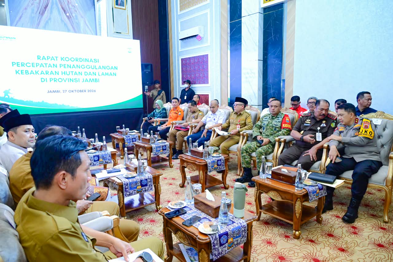 Kapolda Jambi Tegaskan Sinergi Lintas Sektor Tangani Karhutla, Dorong Penegakan Hukum dan Pemulihan 