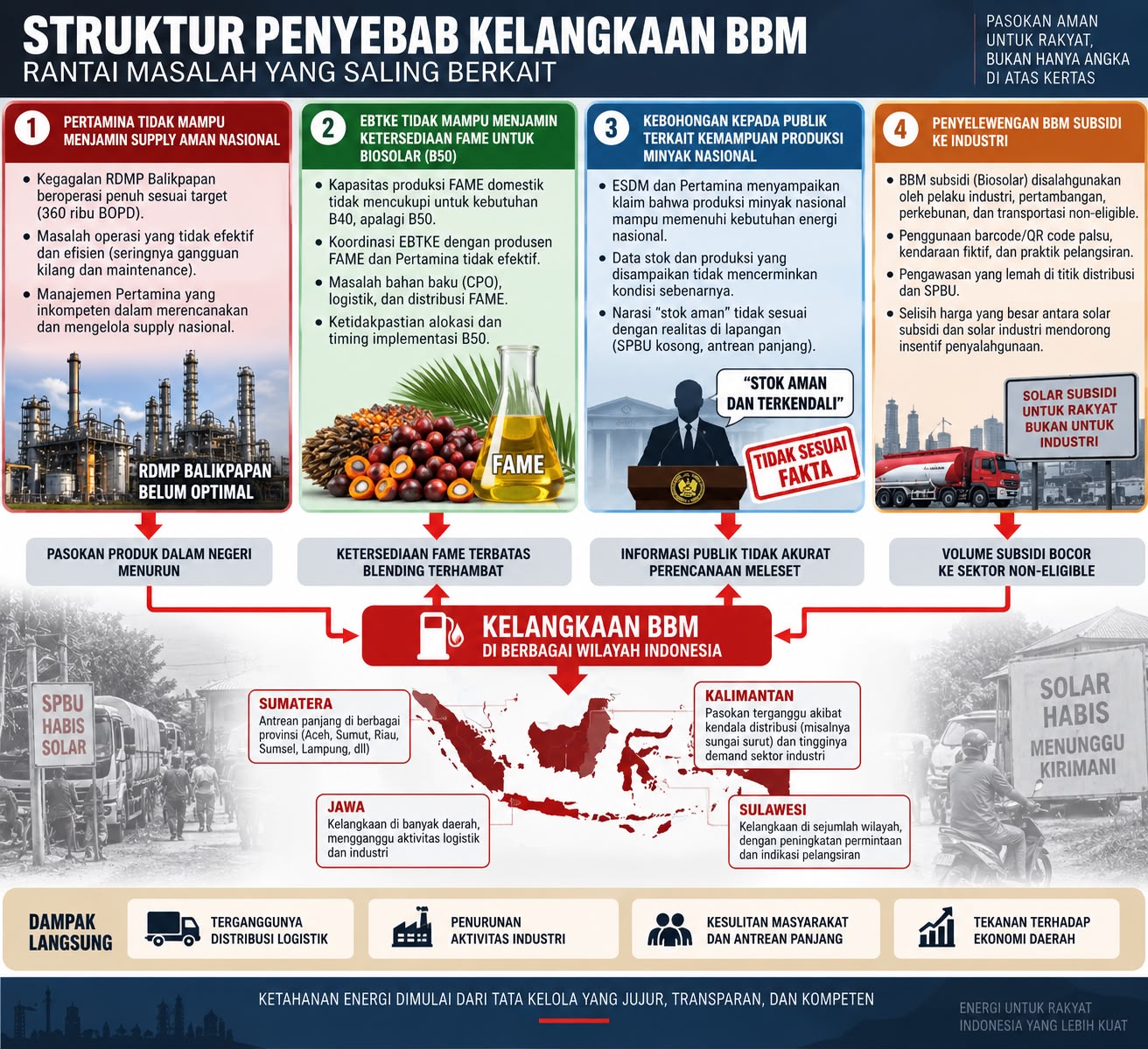Mengurai Benang Kusut Kelangkaan BBM: Realitas Pahit di Balik Retorika Manis