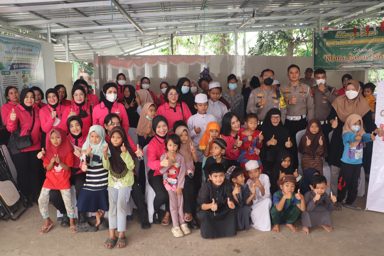 Rayakan Hari Lalu Lintas Bhayangkara ke-71, Ditlantas Gelar Bakti Sosial Berbagi kasih di Panti Asuh