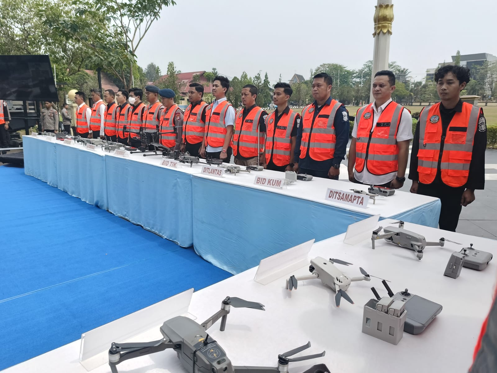 Perkuat Penanganan Karhutla, Polda Kalteng Luncurkan 16 Drone Patroli Udara