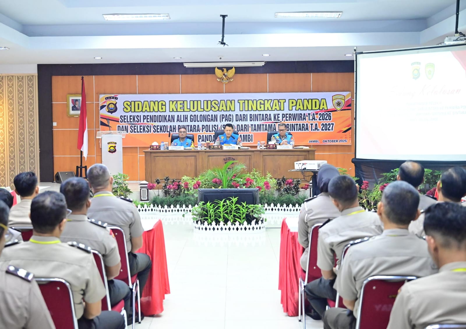 Kapolda Jambi Pimpin Sidang Kelulusan PAG 2026 dan SBP 2027, Tekankan Seleksi yang Profesional dan B